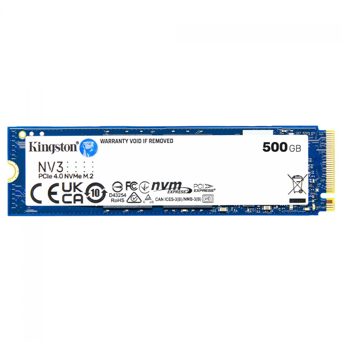 SSD Kingston NV3, 500 GB, M.2 2280, PCIe 4.0 x4, NVMe