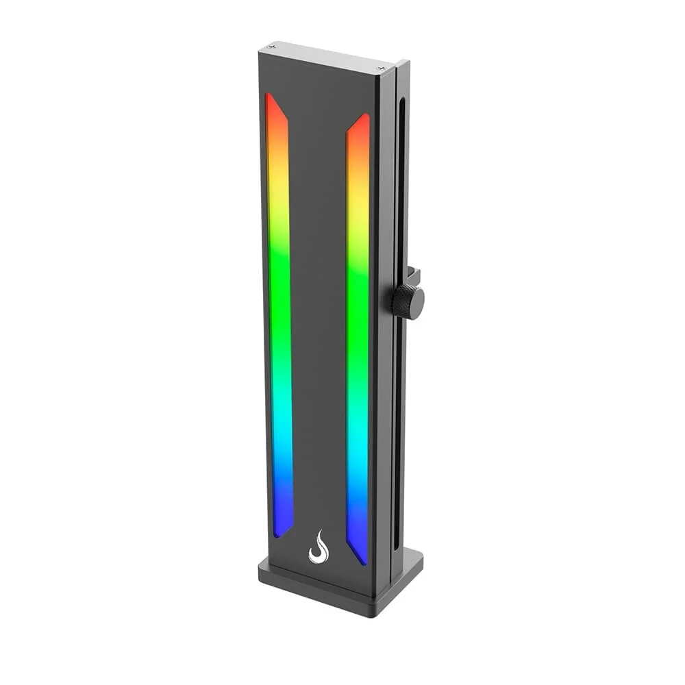 Suporte para GPU Rise Mode, ARGB, 500mm, Aura V2, Preto