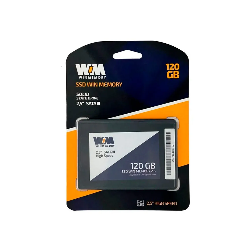 SSD Win Memory 120GB, SATA 3, Leitura 520MB/s