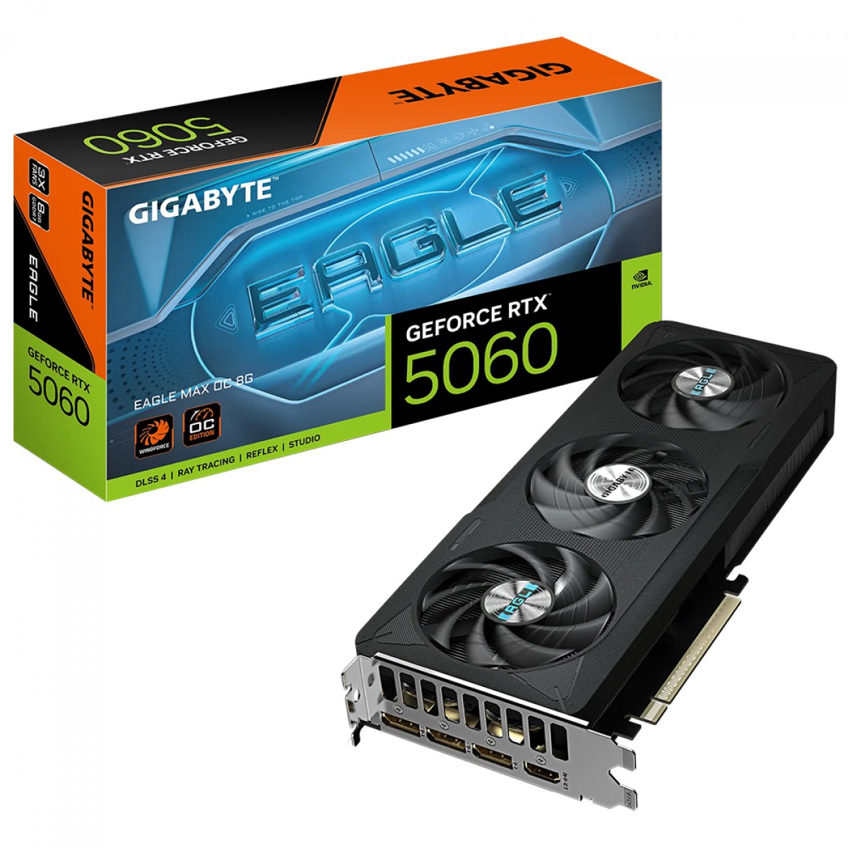 Placa de Vídeo Gigabyte RTX 5060 EAGLE OC 8G NVIDIA