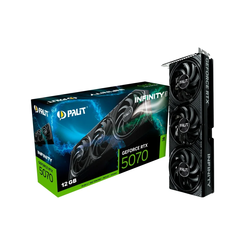 Placa de Vídeo Palit RTX 5070 INFINITY 3 NVIDIA GeForce, 12GB